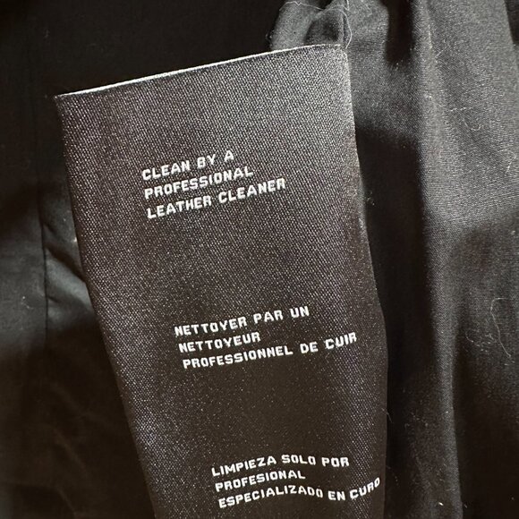 Michael Kors Moto Coat with Asymmetrical Front Zipper & Faux Fur Collar Size M - Picture 8 of 12